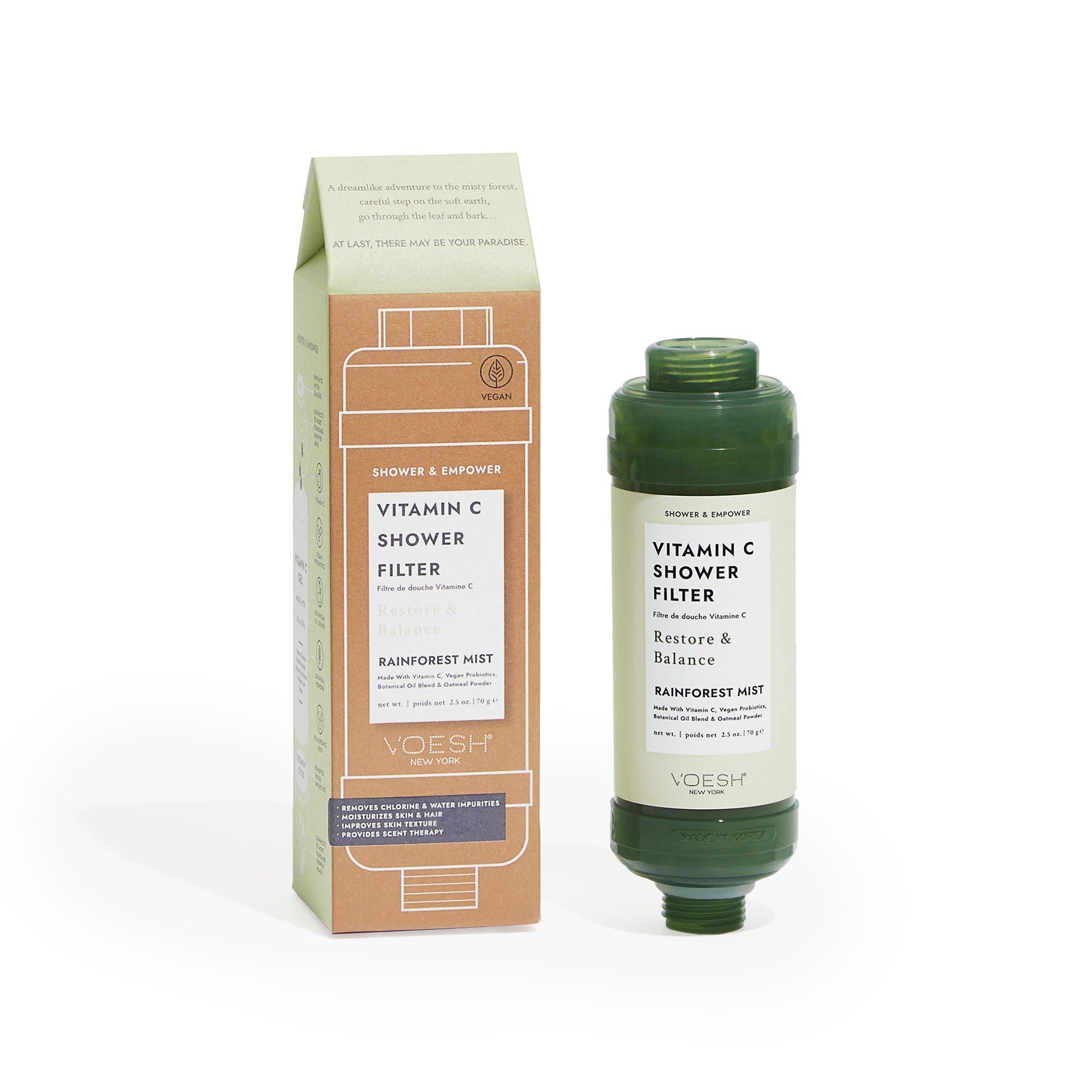 VOESH Rainforest Mist Shower Filter